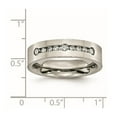 thumbnail image 2 of Titanium Polished 1/2 Ct Tw. Diamond 6mm Band Ring Size 10.5 - Band Style Ring for Women and Men, 2 of 2