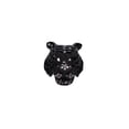 thumbnail image 6 of Women Black Metal Fashion Ring Elastic Band Jewelry Tiger Head, 6 of 8