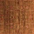 thumbnail image 1 of Ahgly Company Indoor Square Oriental Orange Industrial Area Rugs, 6' Square, 1 of 4