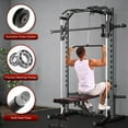 thumbnail image 5 of VIBESPARK Smith Machine Power Rack with Lat-Pull Down Pulley System & Cable Row, Multi-Functional Squat Rack Cage with Barbell Bar, Landmine, Pull-up Bar and More Attachment for Home Gym, 5 of 8
