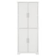thumbnail image 4 of Tcbosik 67.4" Tall Pantry Cabinet with Drawer & 4 Doors, Versatile Storage Cabinet with Adjustable Shelves for Kitchen, Laundry Room, Living Room, Bathroom, White, 4 of 10