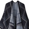 thumbnail image 5 of Fewfanhot Women's and Men Shawl Wrap Poncho Cape Cardigan Sweater Open Front for Cool Weather Outerwear Travel Blanket, 5 of 5