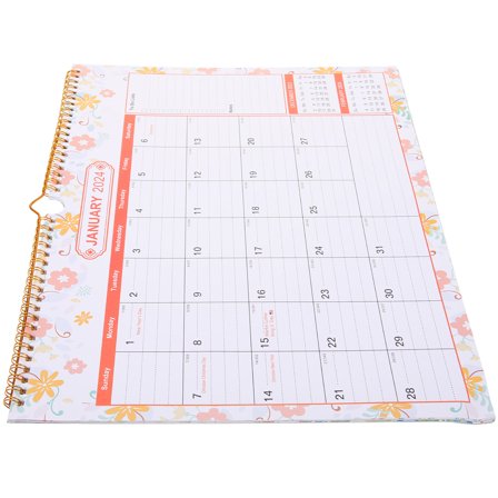 ULTNICE Countdown Daily Use Calendar Family Wall Calendar Golden Yellow Frame 1Pcs