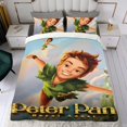 thumbnail image 4 of Peter Pan Conjunto de sábanas temático, trío de piezas, cómodo y amigable con la piel, diseño único, regalo de decoración para el hogar para familiares, amigos y fans,140cm *210cm, 4 of 6