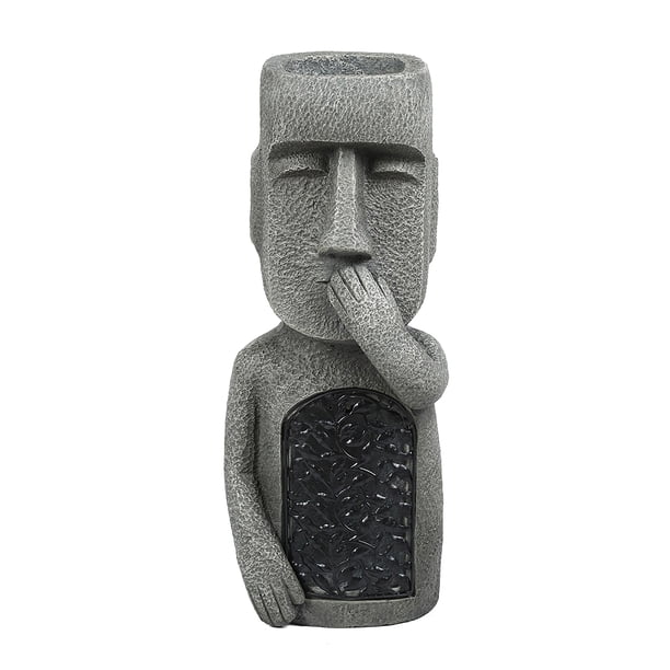 Maceta Decoración Resina Jardín Adorno Innovador Jardín Maceta Estatua Exterior Decoración Led Hermosa Maceta Estatuilla Para Patio Césped Porche Al Aire Libre Novedad Decoración Noticed HA024768-02