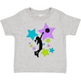 thumbnail image 3 of Inktastic Girl Playing Basketball Purple, Blue, Green Stars Boys or Girls Toddler T-Shirt, 3 of 5