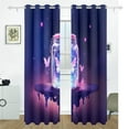 thumbnail image 2 of Butterflies Bottle Black Out Curtains 72 Inch Length Curtains for Sliding Glass Doors Bedroom Living Room 2 Pack, 2 of 6