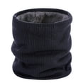 thumbnail image 1 of Xiao Hua Calentadores de cuello para hombre y mujer, bufandas de invierno, equipo para clima frío, accesorios de esquí, azul oscuro, 1 of 4
