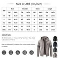 thumbnail image 3 of WTOBBY Men's Solid Color Knit Cardigan Jacket, Plush Fleece Lined Hooded Sweater, Warm Thickened Casual Zip Up Outerwear for Fall Winter Seasons,Navy 2XL, 3 of 5