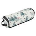 thumbnail image 2 of Hair Tool Organizer Bag with Heat Resistant Mat Removable Travel Storage Case for Hot Air Brushes Curling Irons Vintage Christmas Winter Scene, 2 of 8