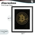 thumbnail image 4 of Stupell Industries Art Deco Bold Golden Digital Currency Black Framed Print Under Glass, 13 x 16, by Svetlana Aleynikova, 4 of 8