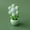 Green, variant on Cute Flower Pot Mini Night Light, Warm Yellow LED Lamp, Battery Powered Decorative Desk Light for Bedroom, Home, 4 Colors Available