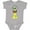 AC-Heather Grey, variant on Alien Abduction Boys or Girls Baby Bodysuit
