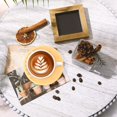 thumbnail image 4 of Round Silicone Drink Coaster, 10cm Heat Resistant Table Mat, Non Slip Cup Pad – Multiple Colors, Yellow, 4 of 5