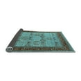thumbnail image 2 of Ahgly Company Indoor Round Oriental Light Blue Industrial Area Rugs, 8' Round, 2 of 4