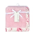 thumbnail image 5 of Modern Moments by Gerber Gender Neutral Plush Blanket with Satin Trim, Roses, 5 of 6