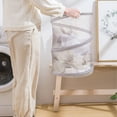 thumbnail image 4 of Qholemyo Mesh Popup Laundry Hamper Foldable Dirty Clothes Basket Up Design Great For Kid Room College Dorm Travel Collapsible Laundry Baskets, 4 of 7