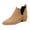 Off-White, variant on Ankle Boots for women Casual Cut Out Slip On Low Heel Short Chunky Stacked Heel Perforated Side V Cut Western Booties Cutout Shoes