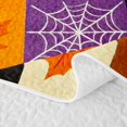 thumbnail image 5 of Feelyou Spooky Ghost Pumpkin Quilt Full, Cute Orange Maple Leaf Full Bedspread Sets, 3-Piece, 1 Comforter and 2 Pillowcases, 5 of 7