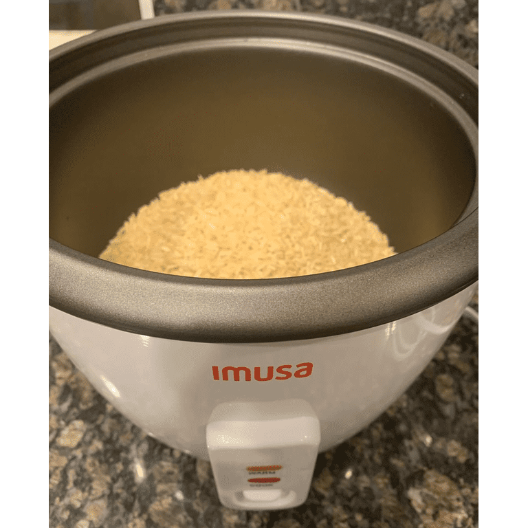Imusa New Electric Rice Cooker with Bowl 8 Cup (Uncooked) 16 Cup (Cooked)