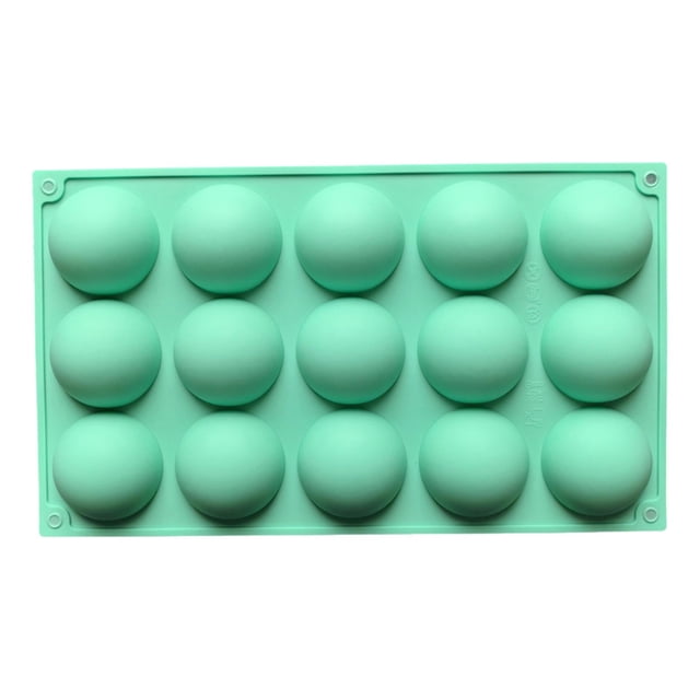 Lunxisen 4 Pcs Silicone Baking Tray for Light Cake French Dessert Kitchen Baking Semi-circular Pastry Mold