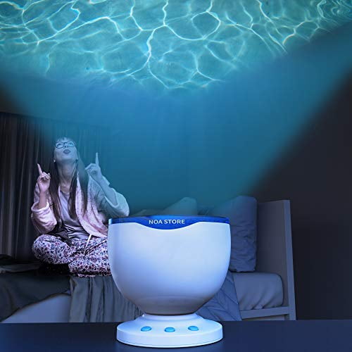 Jouet Projecteur Lumineux LED Sensoriel Apaisant pour l'Autisme Relax Nuit Bleue Projection Musicale