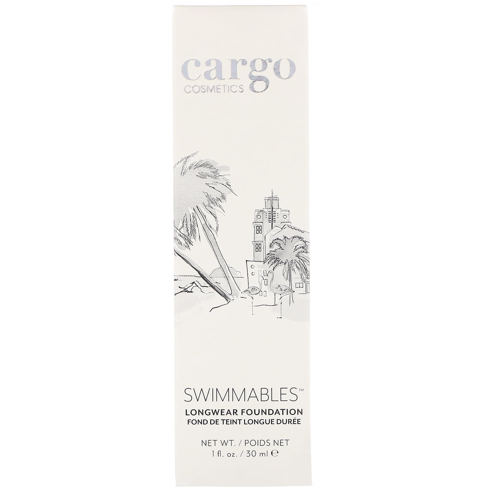 Cargo Cosmetics Swimmable Longwear Foundation, Sandy Beige, 1 fl oz