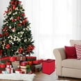 thumbnail image 3 of 48ct Red and Black Zip Up Christmas Ornament Storage Tub, 3 of 4