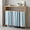 Teal Blue, variant on Teal Blue Stripe Cabinet Curtain 32"Wx55"L,Dustproof Pantry Door Curtain W/ Self Adhesive Tape,Ombre Geometric Aqua Vertical Striped Tall Storage Cover Privacy Drape for Bathroom Kitchen Laundry Room