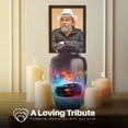 thumbnail image 4 of Yatskia Colorful Lightning Car Small Funeral Keepsake Urn for Ashes Adult Male, Large Memorial Burial Urns for Human Ashes Adult Female, (Classic 10 Inch and 3 Inch), 4 of 8