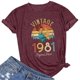 thumbnail image 1 of Puntoco Mujeres Casual Letras Imprimir Camisa O-cuello Manga Corta Camiseta tops Túnica Puntoco Puntoco-507, 1 of 3