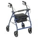 thumbnail image 1 of Andador plegable con asiento Drive Medical R728BL, color azul, 1 of 5