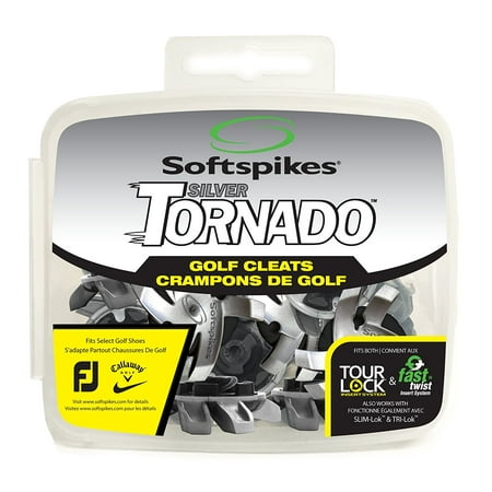 cleats softspikes spikes tornado flexible lock legs golf soft sets tour silver
