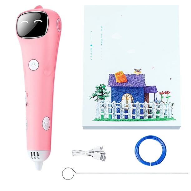 Pluma de plástico 3 dimensional Adorable UBS UBS Carga de baja temperatura PCL Niños Impresión de los Pens Juguetes Inicio Regalos de Navidad Rosa sidaley FN001773-02B
