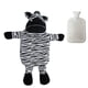 thumbnail image 1 of Botella de agua fría o caliente de goma clásica premium con linda funda de animal de peluche (1 litro), 1 of 5
