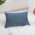 thumbnail image 3 of Unique Bargains Soft Corduroy Corn Striped Decorative Throw Pillow Cover, 3 of 9