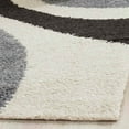 thumbnail image 2 of SAFAVIEH Isla Swirls Shag Area Rug, Ivory/Grey, 8' x 10', 2 of 4