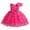 Hot Pink, variant on Denim Dress Girls Pageant Party Dress Bow Knot Sleeveless Gown Elegant formal Occasion Attire 1-2 Years Red
