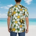thumbnail image 6 of Fotbe Bees And Flower Hawaiian Shirt For Men Unisex Summer Beach Casual Short Sleeve Cotton Linen Button Down Shirts-Large, 6 of 9