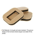 thumbnail image 4 of Uxcell Bed Stoppers Furniture Stopper, 5 Pack 3.15" x 2.76" Furniture Caster Cups, White, 4 of 6