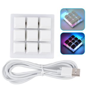 9 Clés Clavier Macro mécanique avec réglage logiciel Vente à chaud G1V2