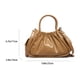 thumbnail image 3 of Bolso Hombro Plisado PU para Mujer Mano Nube Cruzado Elegante (Caqui), 3 of 3