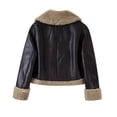 thumbnail image 4 of KANG Women Winter Street Short Jacket Faux Lined Thickened Warm Outerwear Coat With Stand Collar For Casual Daily Wear, 4 of 5