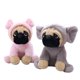 thumbnail image 2 of Lindo Animal Pug perro muñeco de peluche juguetes perros Cosplay dinosaurio conejo elefante oveja leopardo muñecos de peluche, 2 of 5