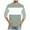 Mint Green, variant on Men Casual Color Block Striped Pullover Round Neck Long Sleeve T-Shirt Basic Comfy Blouse