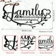 thumbnail image 3 of Advancent Estilo único Familia donde la vida comienza el amor nunca termina palabra signo decoración de la pared regalo elección exquisita Decoración del hogar, 3 of 6