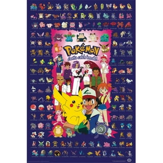 Pokemon - TV / Gaming Poster (Sinnoh-Region - Pokemons #387 - #493) (24 x  36)