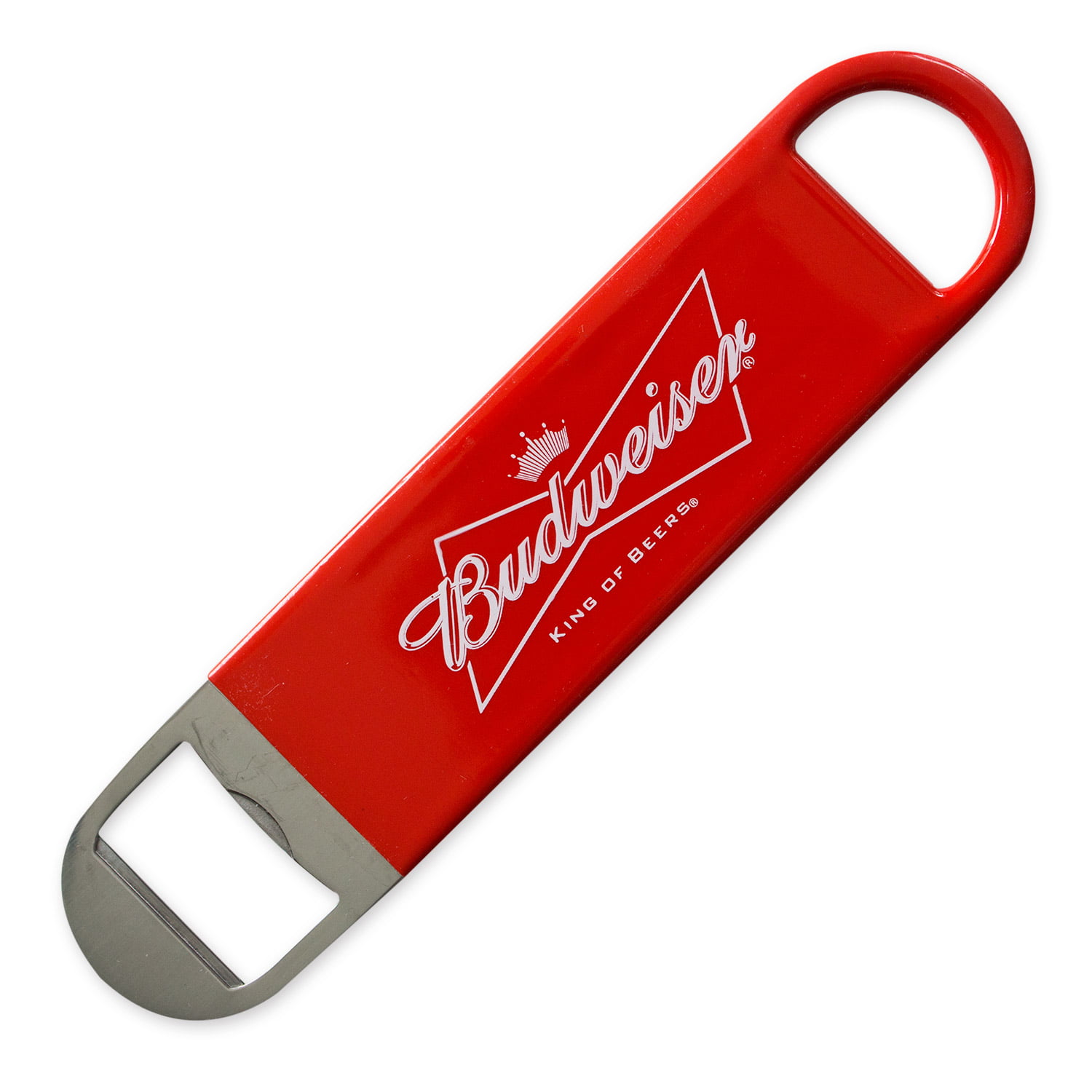 Budweiser Stainless Steel Beer Bottle Opener Speed Key 7" long New 