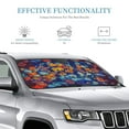 thumbnail image 3 of Bingfone Colorful Fall Leaves Car Windshield Sunshade,Sun Foldable Sun Shield Sun Visor For Car - Small, 3 of 8