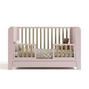 Graco Read-with-Me 4-in-1 Convertible Baby Crib with Drawer, Blush with Driftwood